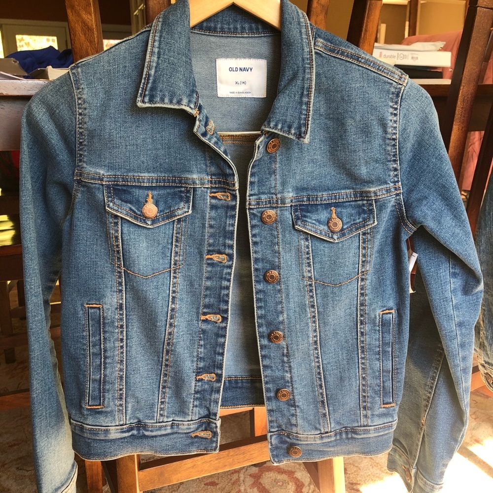NWT Jean jacket, Girls size XL (14), Old Navy